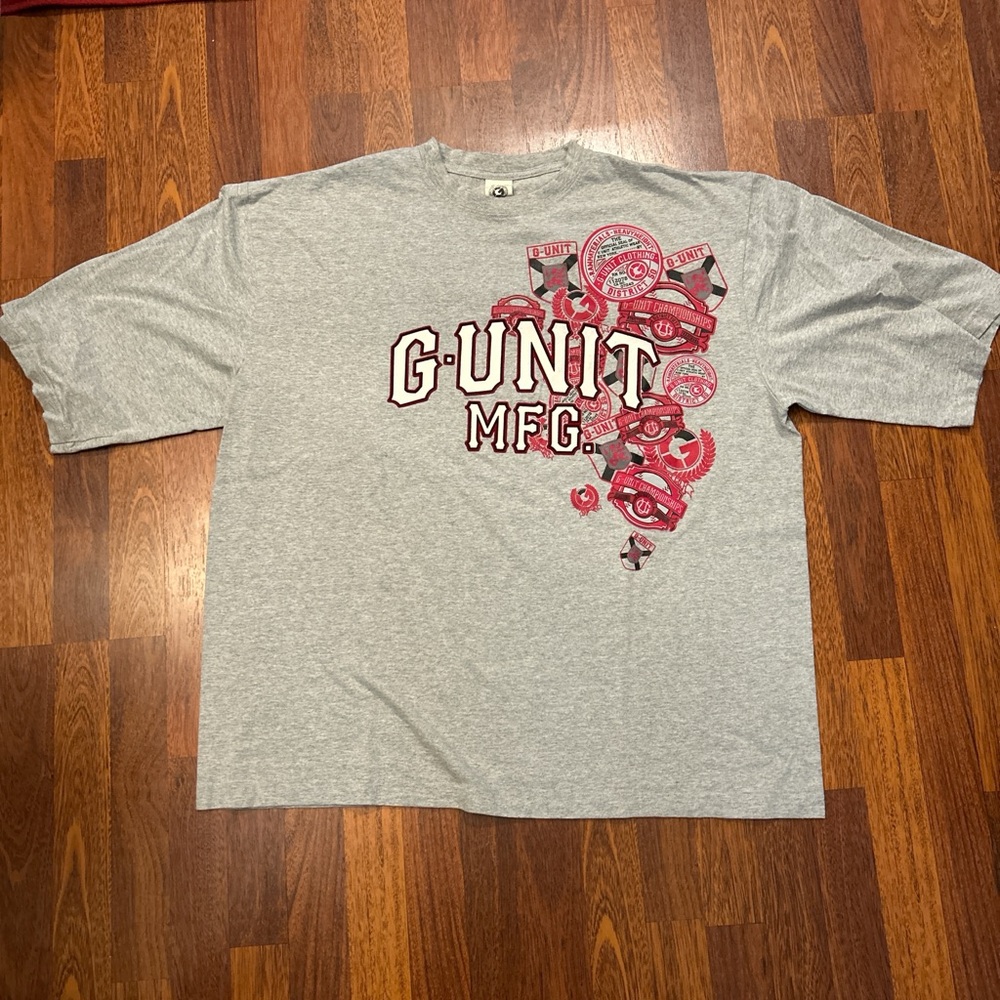 G-Unit MFG Y2K Streetwear Grey Spellout Oversized Tshirt Size 3XL